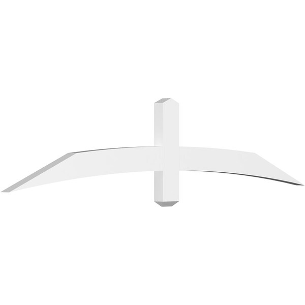 Ekena Millwork Bellingham Architectural Grade PVC Gable Bracket, 72"W x 15"H x 2"D x 4"F, 5/12 Pitch GBP072X15X0204BEL00 - main